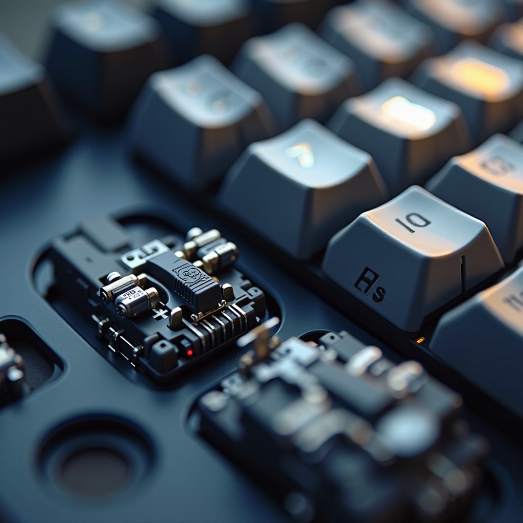 parties d'un clavier mécanique