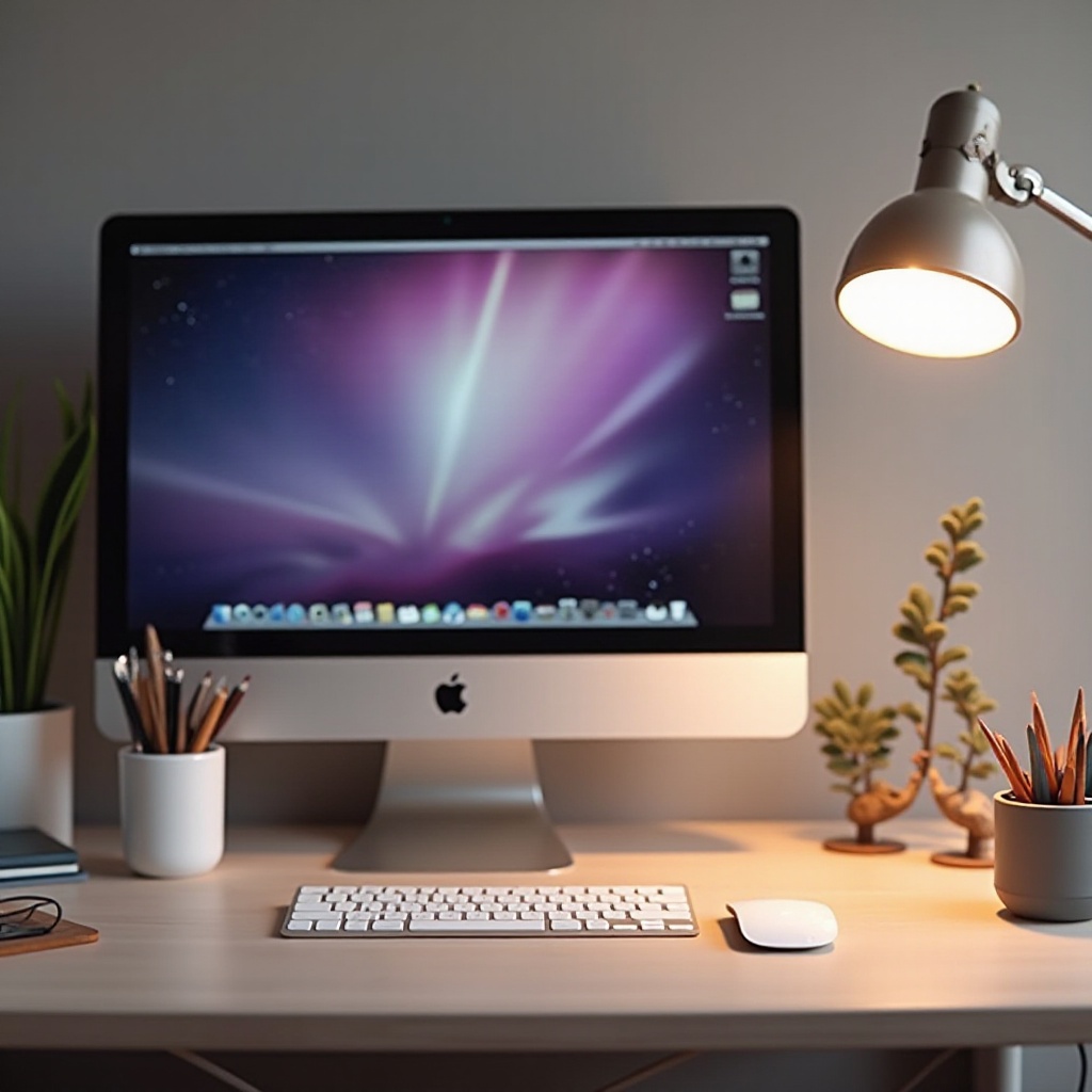 ordinateur de bureau mignon