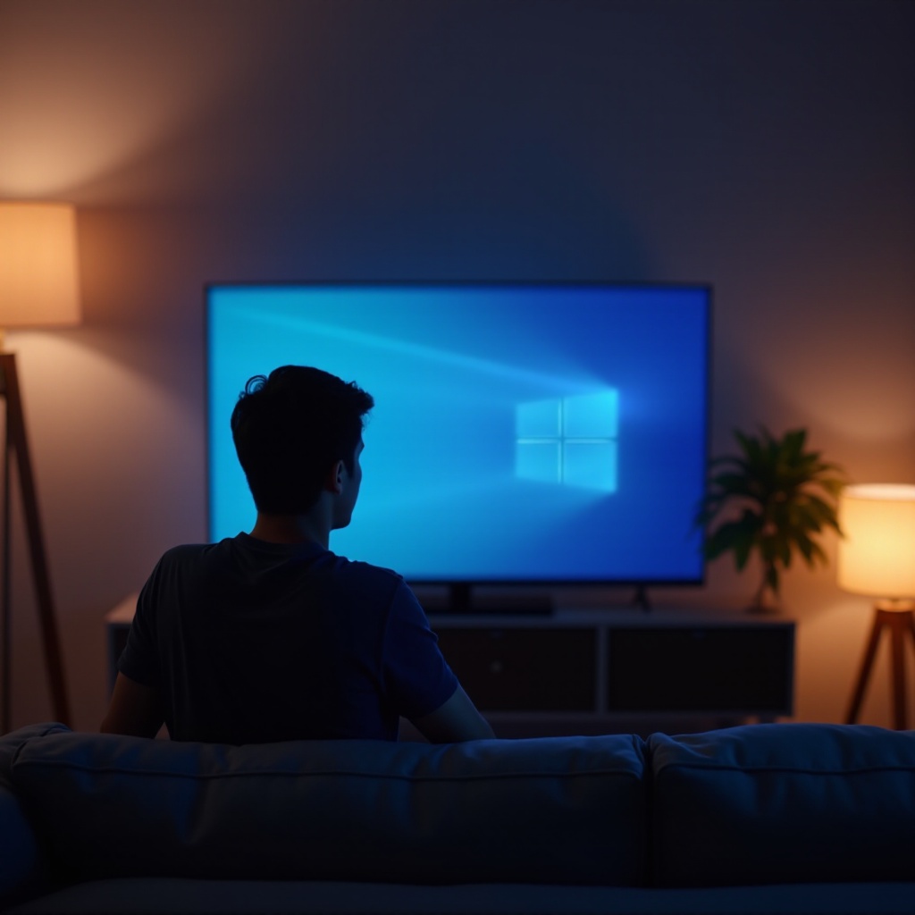 niebieski odcień tv