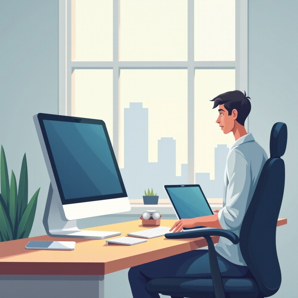 conversão de desktop para laptop