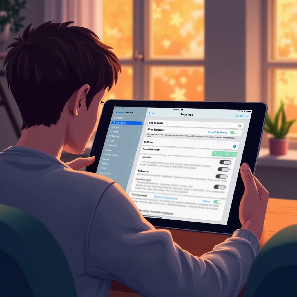 ustawienia dostępności treści mówionej na iPadzie