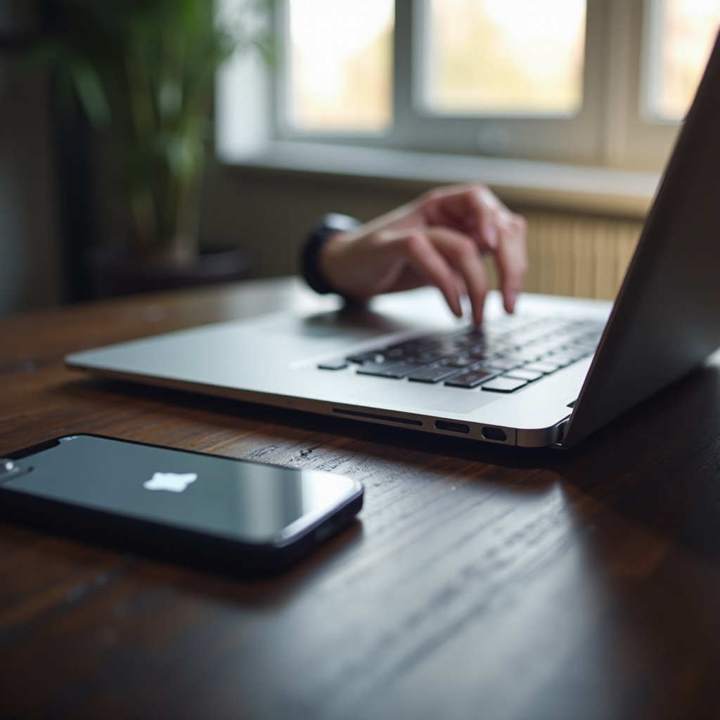 iPhone se nezobrazuje na MacBooku