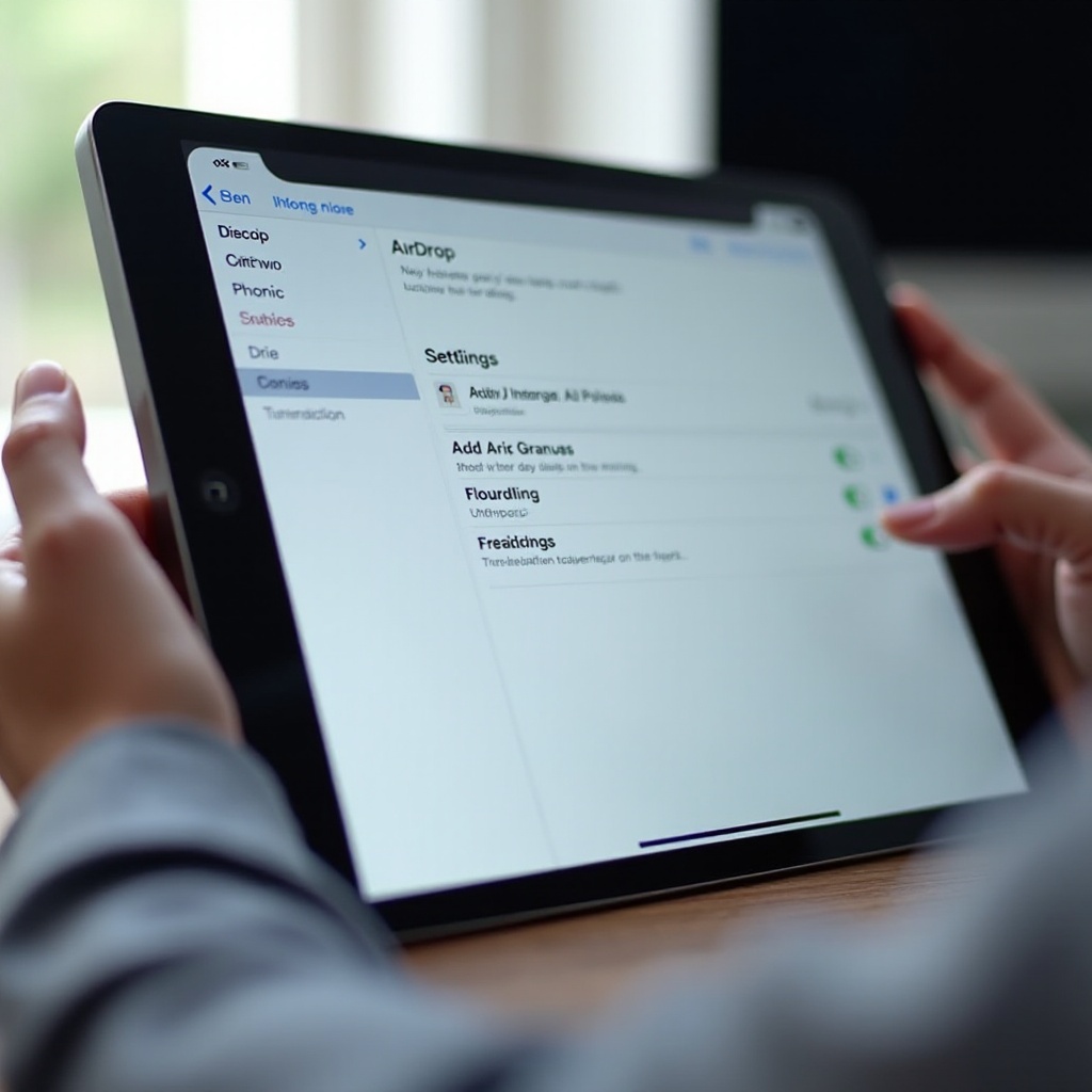 airdrop do ipad não está funcionando