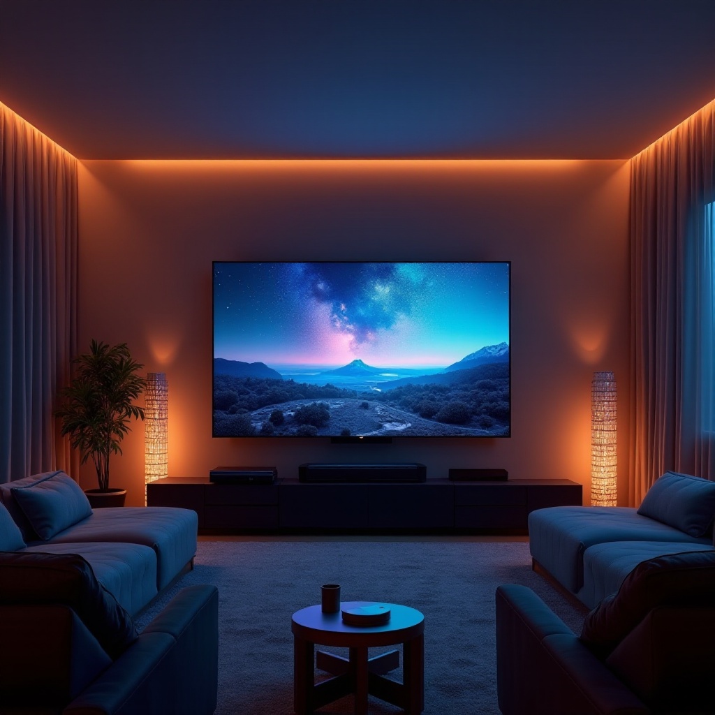 melhor TV para sala de mídia