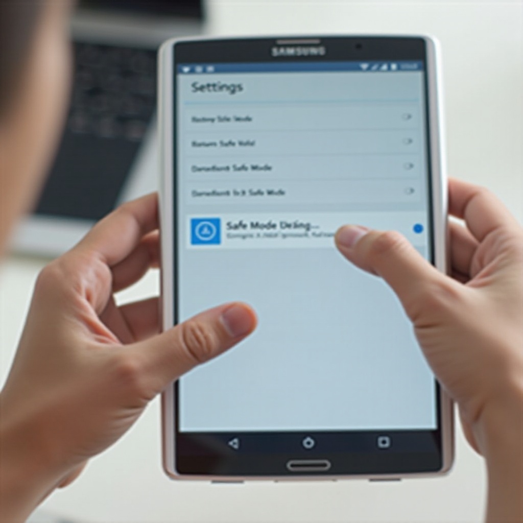 como desativar o modo de segurança no tablet Samsung