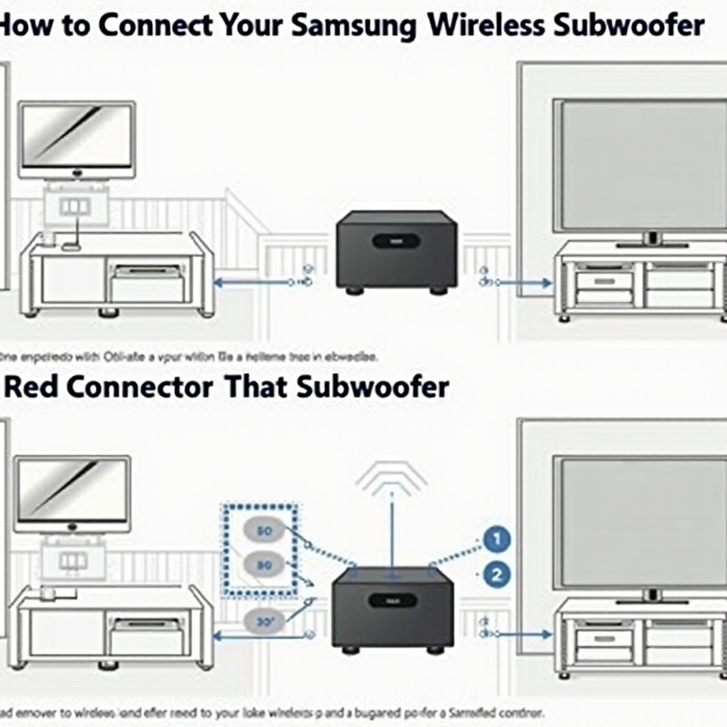 jak připojit bezdrátový subwoofer Samsung bez soundbaru